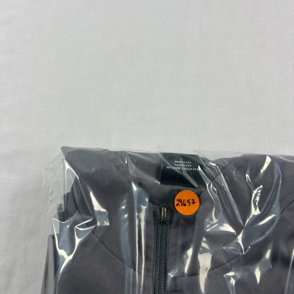 Air Jordan Track Jacket Mens Large Gray Full Zip Spell Out Big Logo Y2K